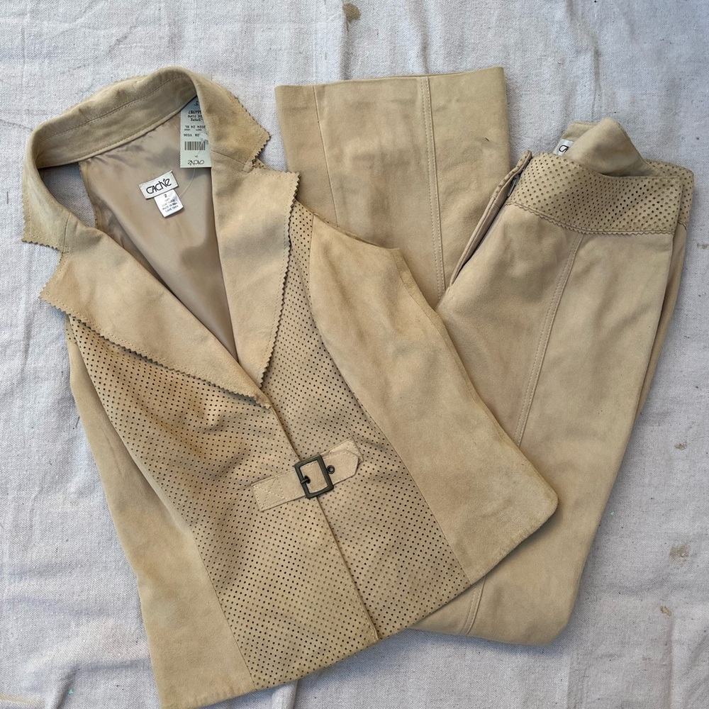Vintage Cache leather set